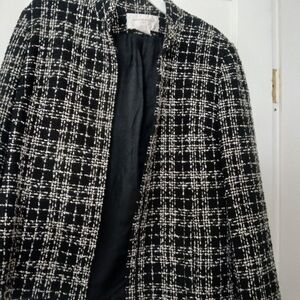 Jones of New York Black and White Suit Jacket